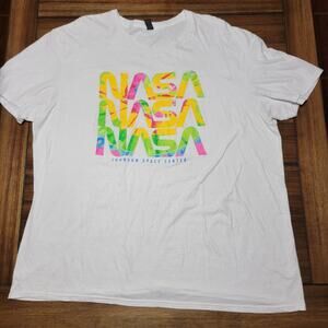 NASA Johnson Space Center Floral Pattern - Size 2XL